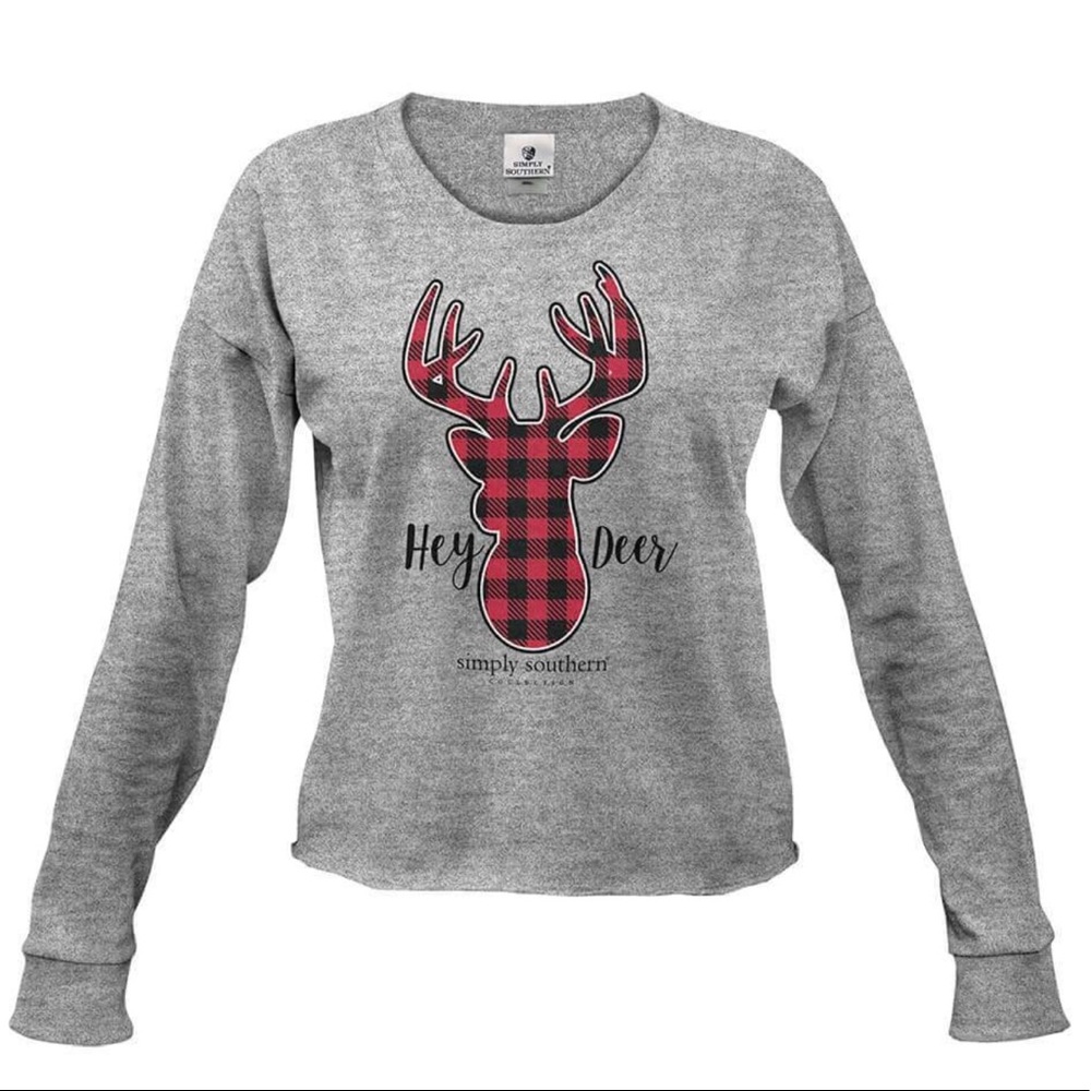 Simply Southern Hey Deer Cropped T-Shirt